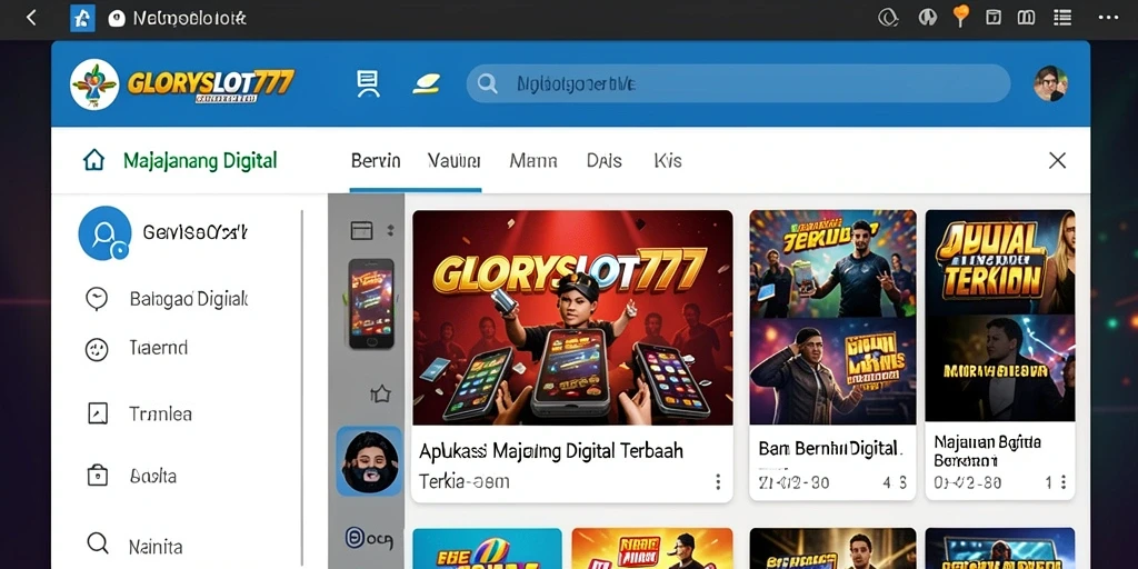 Tampilan antarmuka GLORYSLOT777 yang menarik dan informatif.