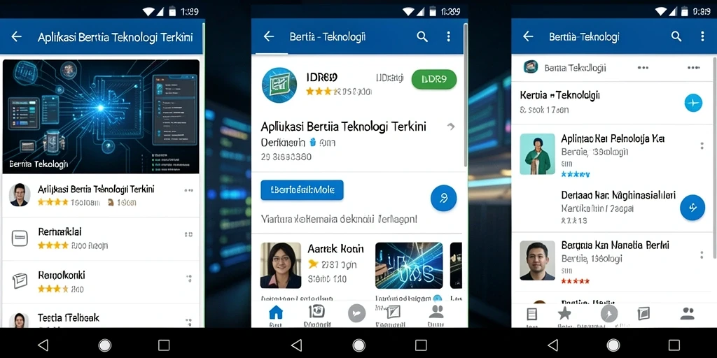 Tampilan antarmuka aplikasi IDR89 yang modern dan informatif.