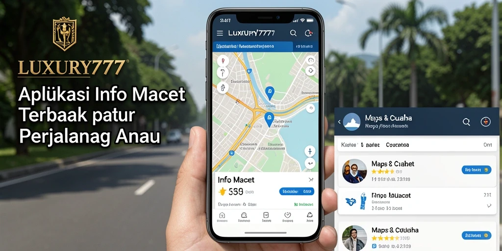 Antarmuka LUXURY777 menampilkan peta kondisi lalu lintas yang jelas dan informatif.
