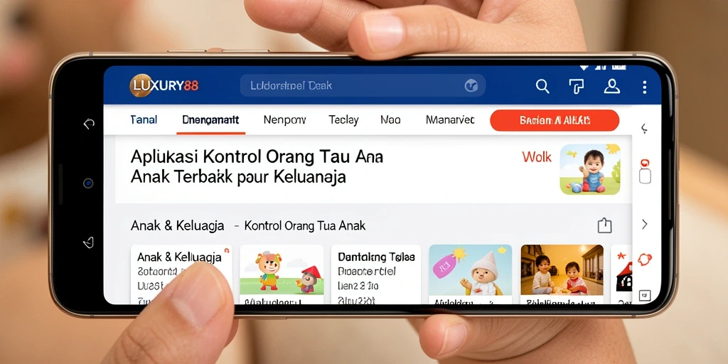 Antarmuka LUXURY88 yang ramah pengguna untuk kontrol orang tua anak.