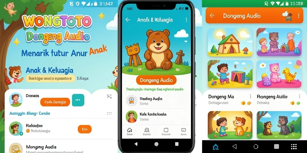 Antarmuka pengguna WONGTOTO yang ramah untuk anak-anak.