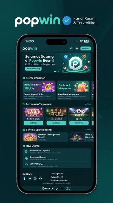 Kanal Resmi Popwin untuk Pengguna Android Indonesia